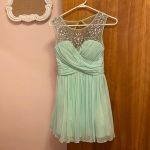 Coral homecoming dress